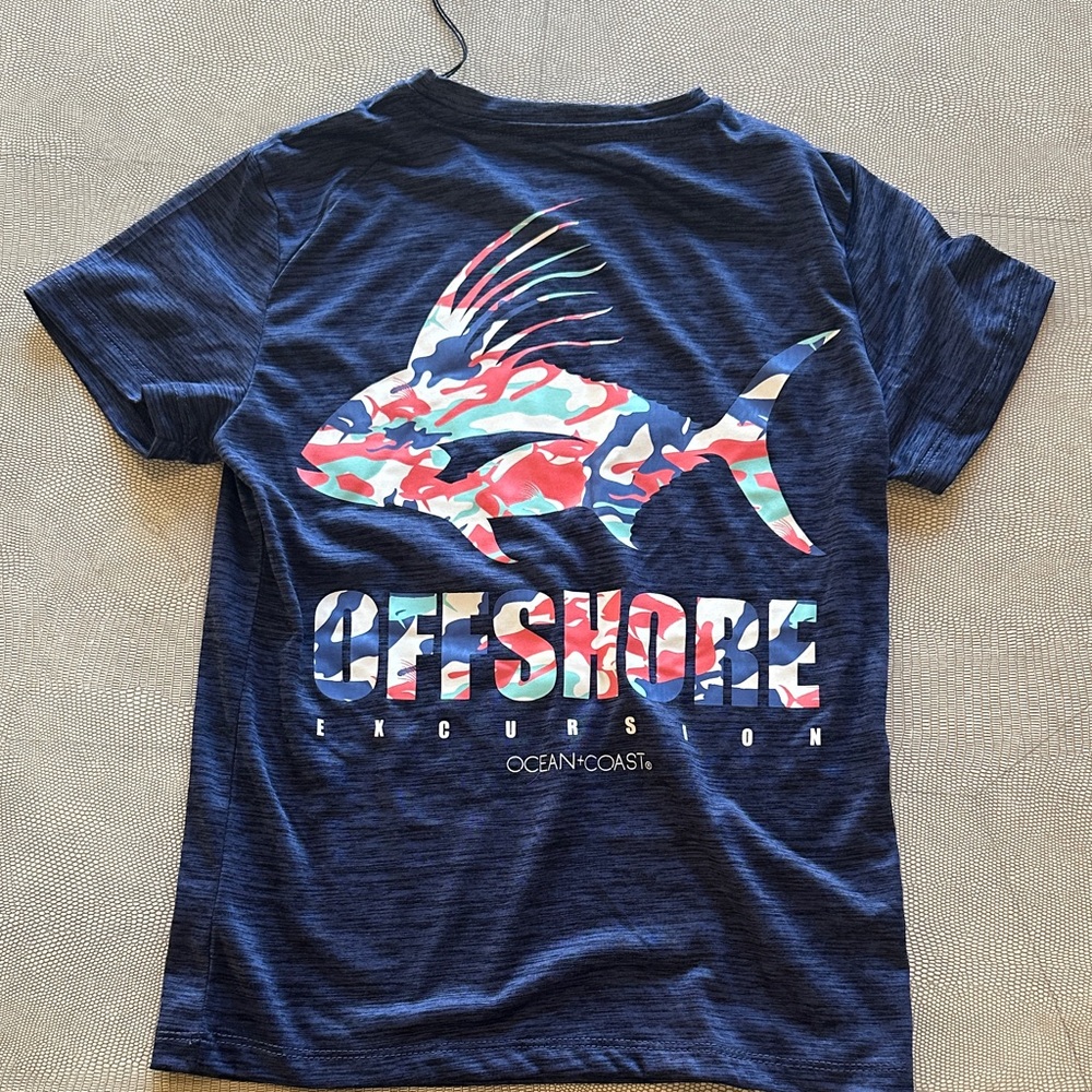Ocean + Coast Kids Navy Graphic Tee
